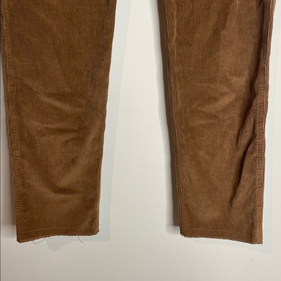 Nili Lotan | Women’s Brown Corduroy Jenna Raw Hem Ankle Pants Size 6 - Picture 3 of 8